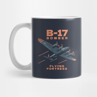 B-17 Bomber WW2 Plane Retro Mug